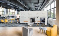 magnetoplan mobiles Whiteboard Infinity Wall 100,0 x 191,0 cm weiß emaillierter Stahl