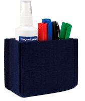 magnetoplan Stiftehalter magnetoTray medium blau Filz 13,0 x 6,0 x 10,0 cm