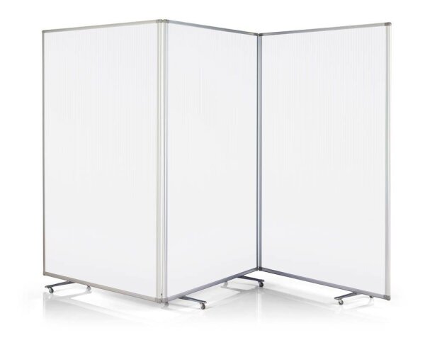 magnetoplan Trennwand Large 1112051, transparent 361,0 x 180,0 cm mit Rollen, 1 St.