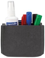 magnetoplan Stiftehalter magnetoTray medium grau Filz 13,0 x 6,0 x 10,0 cm