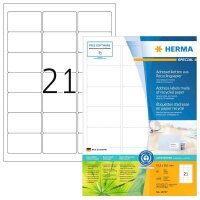 1.680 HERMA Etiketten weiß 63,5 x 38,1 mm  ( 10727 )
