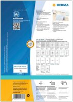 1.680 HERMA Etiketten weiß 63,5 x 38,1 mm  ( 10727 )