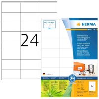 HERMA Etiketten weiß 70,0 x 36,0 mm, 80 Blatt