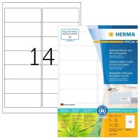 HERMA Etiketten weiß 99,1 x 38,1 mm, 80 Blatt