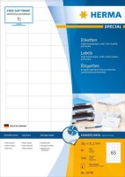 HERMA Etiketten weiß 38,1 x 21,2 mm, 80 Blatt