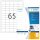 HERMA Etiketten weiß 38,1 x 21,2 mm, 80 Blatt