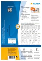 HERMA Etiketten weiß 66,0 x 33,8 mm, 80 Blatt
