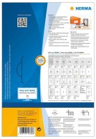 HERMA Etiketten weiß 97,0 x 33,8 mm, 80 Blatt