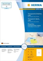 HERMA Folienetiketten transparent 210,0 x 297,0 mm, 80 Blatt