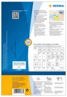 HERMA Folienetiketten transparent 210,0 x 297,0 mm, 80 Blatt