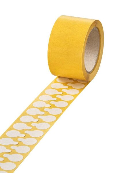 VELOFLEX Folien-Verschlussetiketten transparent 15,0 x 15,0 mm, 1.000 St.
