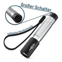 ANSMANN Daily Use 50B LED Taschenlampe silber, 55 Lumen, 1 St.