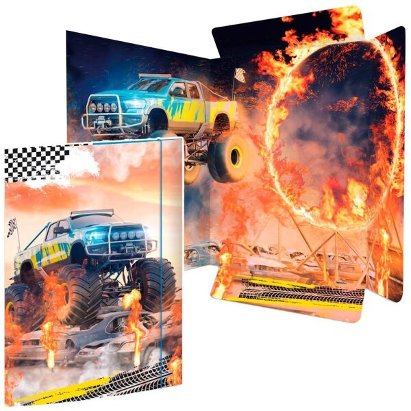 RNK-Verlag Zeichenmappe DIN A3 Monster Trucks, 1 St.