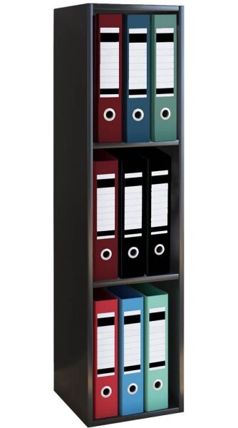 VCM my office Aktenregal Offas schwarz 34,0 x 29,0 x 107,0 cm, 1 St.
