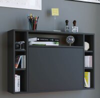 VCM my office Wandila Wandschreibtisch schwarz rechteckig, hängend schwarz 90,0 x 20,0/67,0 cm
