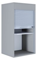 VCM my office Aktos L Rollladenschrank grau 1 Fachboden 50,0 x 40,0 x 93,0 cm