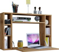VCM my office Wandila Wandschreibtisch eiche rechteckig,...