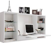 VCM my office Teala Wandschreibtisch weiß quadratisch, hängend weiß 120,0 x 20,0 cm