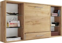 VCM my office Teala Wandschreibtisch eiche quadratisch, hängend eiche 120,0 x 20,0 cm