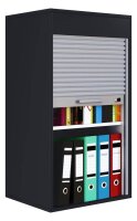 VCM my office Aktos L Rollladenschrank schwarz 1...