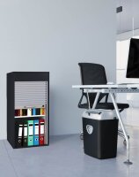 VCM my office Aktos L Rollladenschrank schwarz 1 Fachboden 50,0 x 40,0 x 93,0 cm