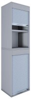 VCM my office Aktos XL Rollladenschrank grau 2 Fachböden 50,0 x 40,0 x 186,0 cm