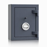 ISS safe4key Schlüsseltresor grau mit 5 + Schlüsselhaken-System Haken, Doppelbartschloss, 33,0 x 16,5 x 44,0 cm, 1 St.