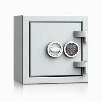 ISS safe4key Schlüsseltresor lichtgrau mit 64 Haken, Elektronikschloss, 40,0 x 27,0 x 40,0 cm, 1 St.