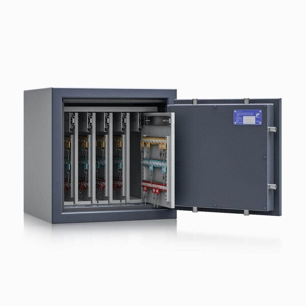 ISS safe4key Schlüsseltresor grau mit 280 Haken, Doppelbartschloss, 50,0 x 42,0 x 50,0 cm, 1 St.