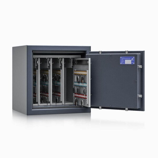 ISS safe4key Schlüsseltresor grau mit 144 Haken, Doppelbartschloss, 50,0 x 42,0 x 50,0 cm, 1 St.