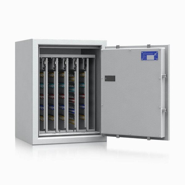 ISS safe4key Schlüsseltresor lichtgrau mit 440 Haken, Elektronikschloss, 50,0 x 42,0 x 65,0 cm, 1 St.
