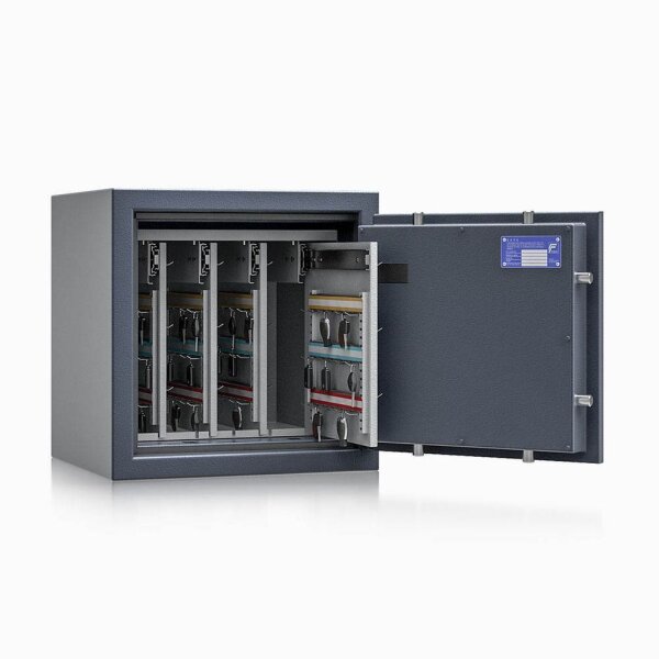 ISS safe4key Schlüsseltresor grau mit 144 Haken, Elektronikschloss, 50,0 x 42,0 x 50,0 cm, 1 St.
