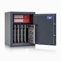 ISS safe4key Schlüsseltresor grau mit 280 Haken, Elektronikschloss, 50,0 x 42,0 x 65,0 cm, 1 St.