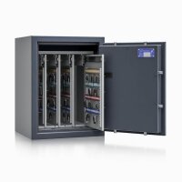 ISS safe4key Schlüsseltresor grau mit 192 Haken, Elektronikschloss, 50,0 x 42,0 x 65,0 cm, 1 St.