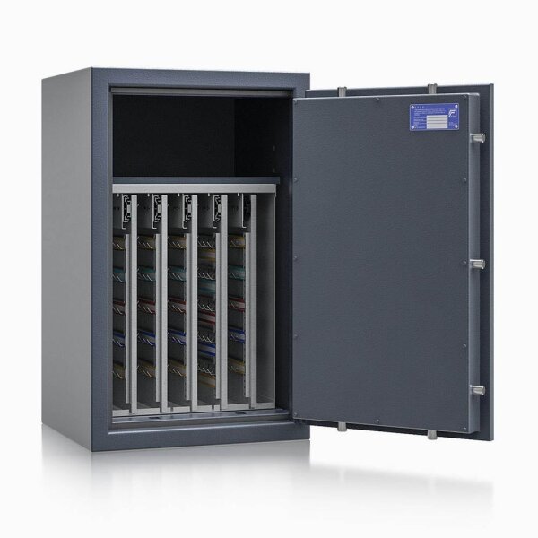 ISS safe4key Schlüsseltresor grau mit 440 Haken, Doppelbartschloss, 50,0 x 42,0 x 80,0 cm, 1 St.