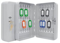 WEDO Schlüsselkasten lichtgrau mit 36 Haken,...