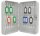 WEDO Schlüsselkasten lichtgrau mit 36 Haken, Sicherheitsschloss, 18,0 x 6,0 x 25,0 cm, 1 St.