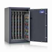 ISS safe4key Schlüsseltresor grau mit 600 Haken, Elektronikschloss, 50,0 x 42,0 x 80,0 cm, 1 St.
