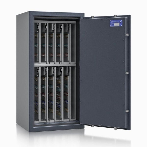 ISS safe4key Schlüsseltresor grau mit 720 Haken, Doppelbartschloss, 50,0 x 42,0 x 100,0 cm, 1 St.