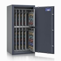 ISS safe4key Schlüsseltresor grau mit 720 Haken, Doppelbartschloss, 50,0 x 42,0 x 100,0 cm, 1 St.