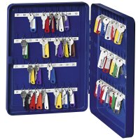 WEDO Schlüsselkasten blau mit 70 Haken,...
