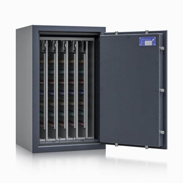 ISS safe4key Schlüsseltresor grau mit 600 Haken, Doppelbartschloss, 50,0 x 42,0 x 80,0 cm, 1 St.
