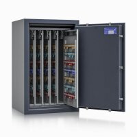 ISS safe4key Schlüsseltresor grau mit 600 Haken, Doppelbartschloss, 50,0 x 42,0 x 80,0 cm, 1 St.