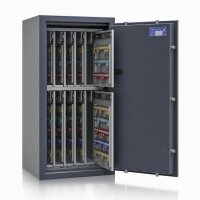 ISS safe4key Schlüsseltresor grau mit 720 Haken, Elektronikschloss, 50,0 x 42,0 x 100,0 cm, 1 St.