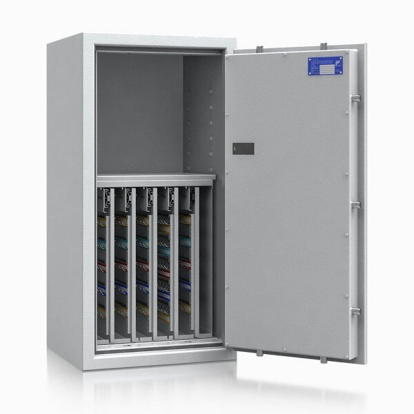 ISS safe4key Schlüsseltresor lichtgrau mit 440 Haken, Elektronikschloss, 50,0 x 42,0 x 100,0 cm, 1 St.