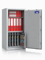 ISS safe4key Schlüsseltresor lichtgrau mit 280 Haken, Doppelbartschloss, 50,0 x 42,0 x 100,0 cm, 1 St.