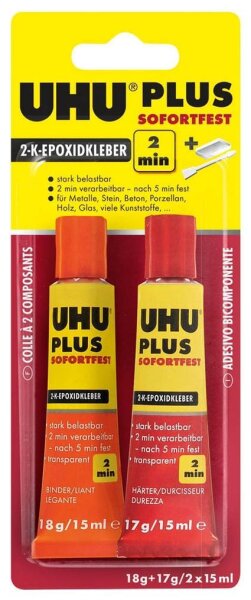 UHU plus sofortfest 2 Komponenten-Kleber 35,0 g, 1 St.
