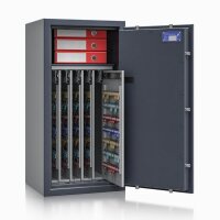 ISS safe4key Schlüsseltresor grau mit 600 Haken, Elektronikschloss, 50,0 x 42,0 x 100,0 cm, 1 St.