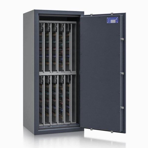 ISS safe4key Schlüsseltresor grau mit 880 Haken, Doppelbartschloss, 50,0 x 42,0 x 115,0 cm, 1 St.