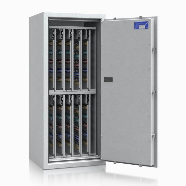 ISS safe4key Schlüsseltresor lichtgrau mit 880 Haken, Elektronikschloss, 50,0 x 42,0 x 115,0 cm, 1 St.